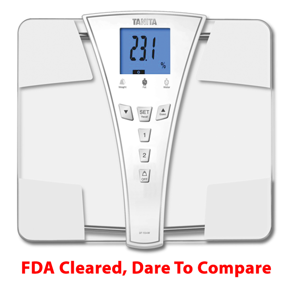 TANITA's BF-684W Multi-Frequency FDA Cleared Body Fat & Body Water Digital  Weight Scale