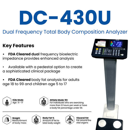 MC-780U PLUS Multi-Frequency Segmental Body Composition Analyzer With ·  TANITA CORP USA